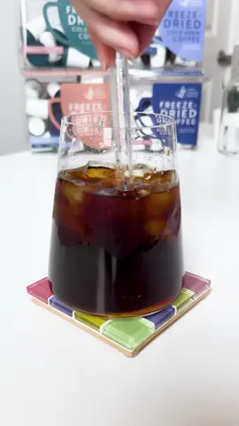 Cold brew without the wait. Delicious freeze-dried coffee ready in seconds!