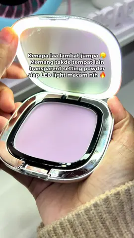 Kalau mcm ni, dlm gelap pun blh fix makeup 😆 #kaledytransparentcushion #settingpowder #transparentcushion 