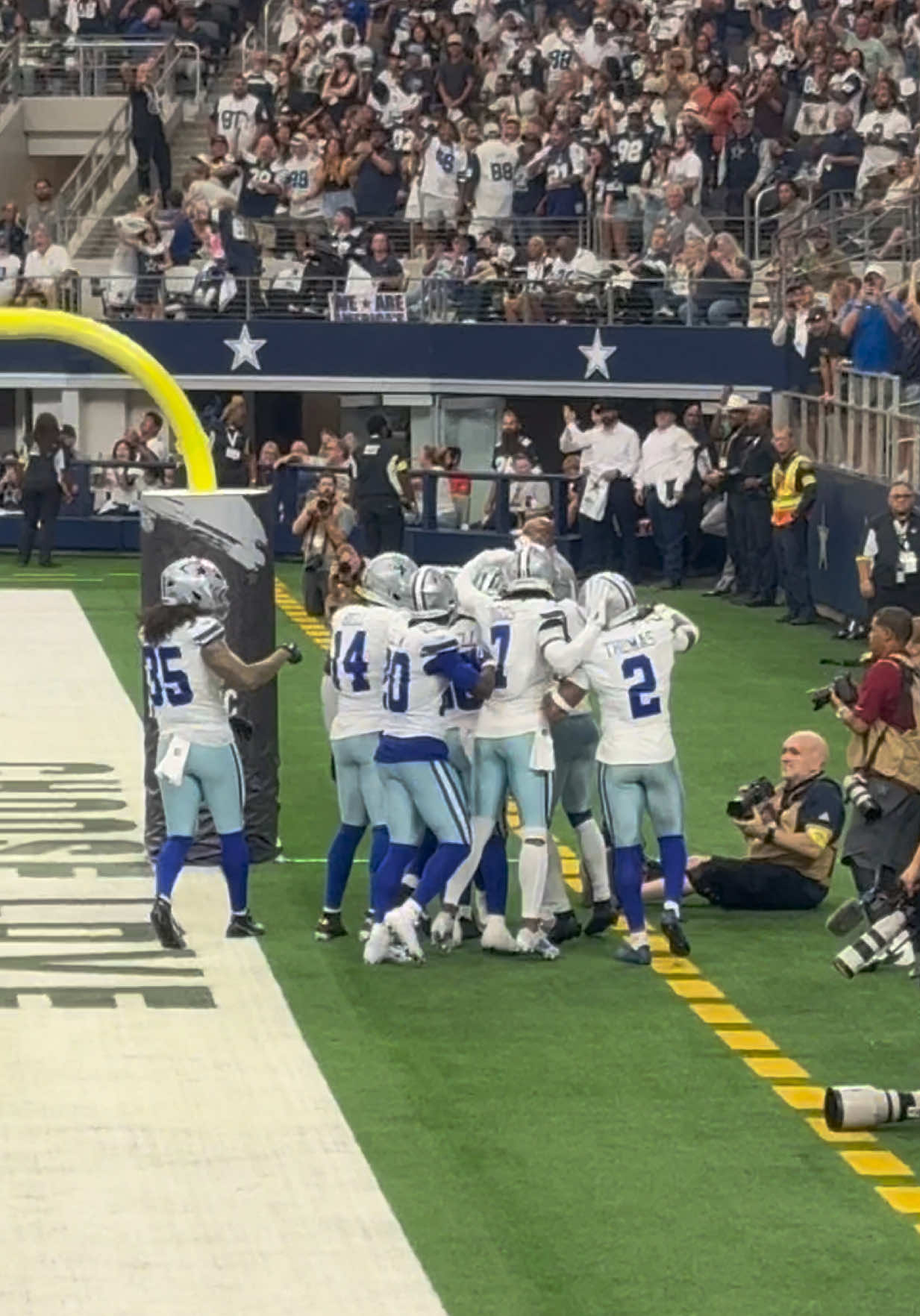 pov : front row at at&t stadium watching a cowboys W  #dallascowboys #cowboys #fyp 