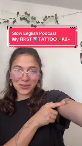 The story of my first tattoo☺️✨ For A2 beginner English listeners! In SLOW ENGLISH, for you to practice your listening skills 🐝 What other stories do you want to know about? #slowenglishpodcast #misshoney #englishlistening #englishteacher #englishpractice 