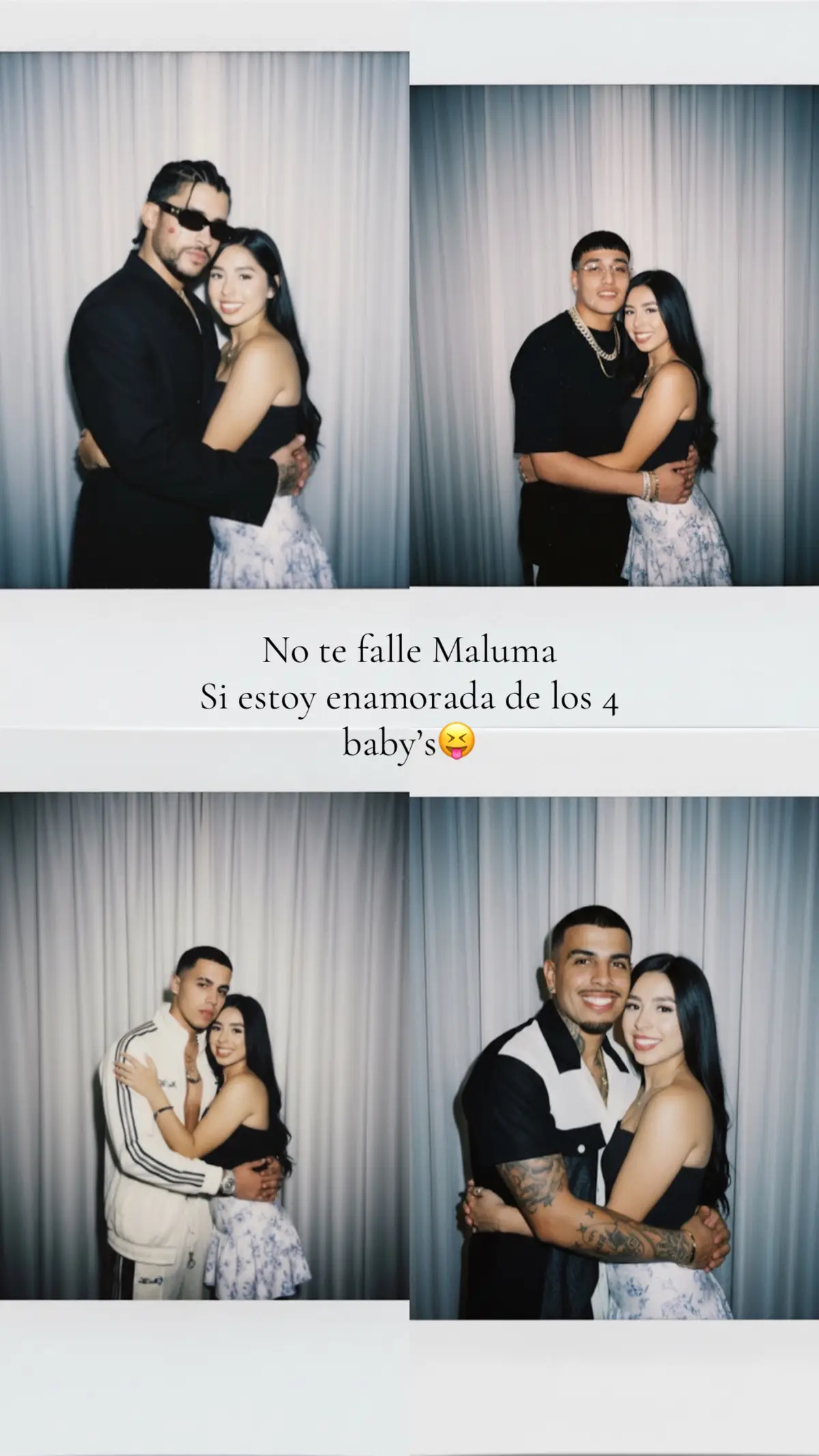 @Bad Bunny @elmalibaby @rauwalejandro @brytiago #fyp #parati #cuatrobabys #maluma #badbunny #elmalilla #brytiago #rauwalejandro #novios 