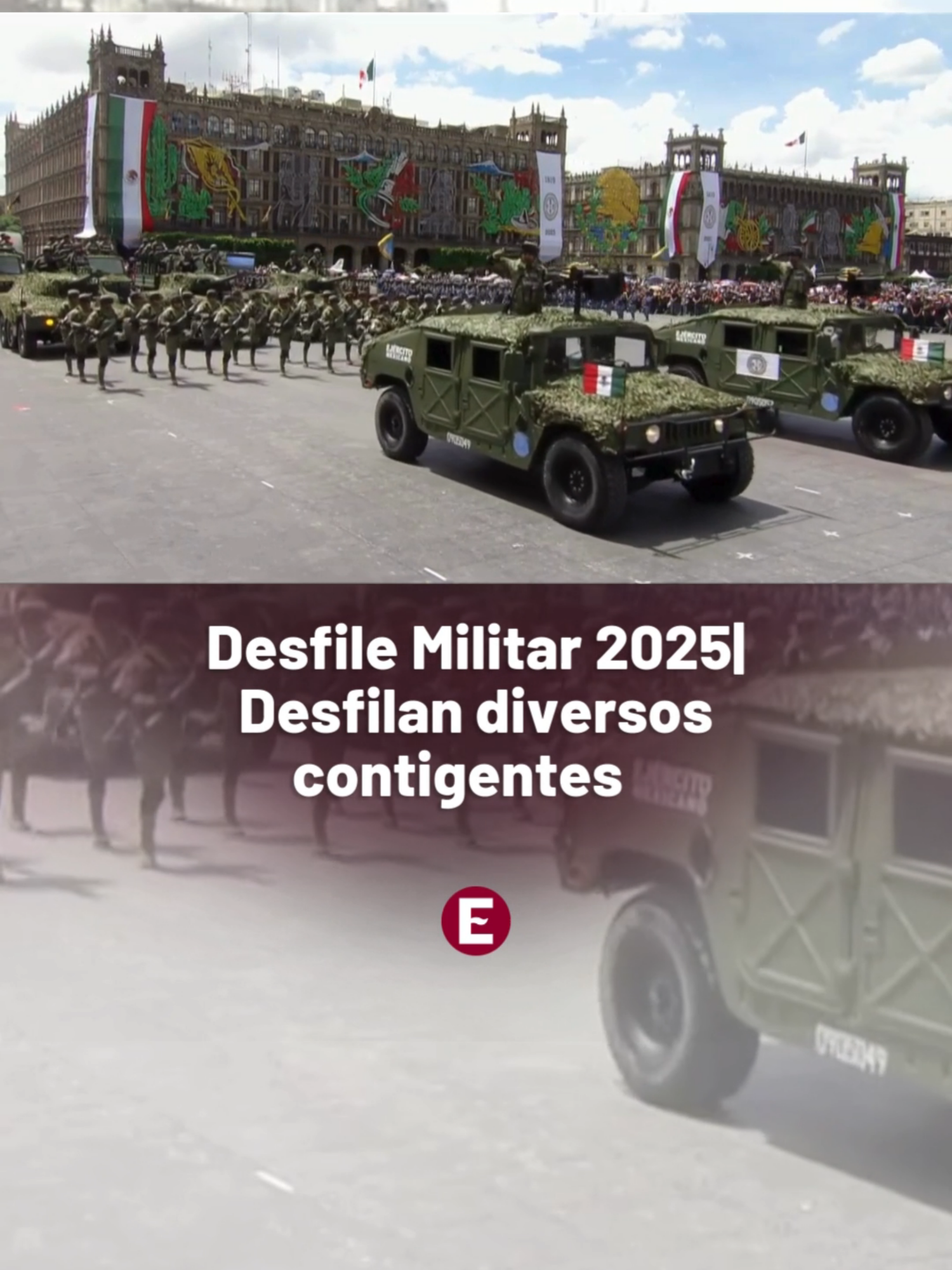 🇲🇽 #DesfileMilitar2025|  Entre cánticos militares, los integrantes de diversos contingentes salen del Zócalo de la Ciudad de México hacia Campo Marte. #Desfile16DeSeptiembre