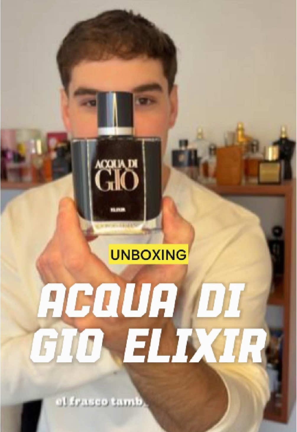 Unboxing y primeras impresiones de Acqua di Gio Elixir, el más concentrado de la histroria🌊 @Armani beauty  #perfumetiktok #parfumviral #fragrancetiktok #perfumes #perfumedehombre 
