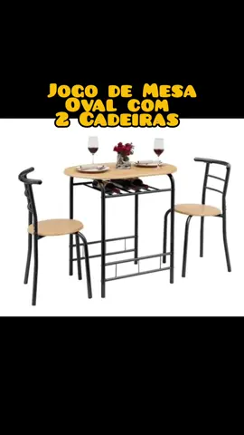 Conjunto de Mesa com 2 Cadeiras Oval Mosaic - Cozinha, Jardim, Varanda. 📌 Segue o ID para compra: ANL-BWK-YDK ❤️ Copie e cole no seu navegador da Shopee 🥰  #conjuntodemesa #mesa #casa #cozinha #acheinashopee 