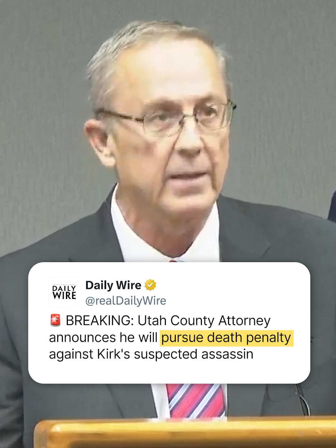 🚨 Utah to seek death penalty for suspected Kirk assassin, Tyler Robinson