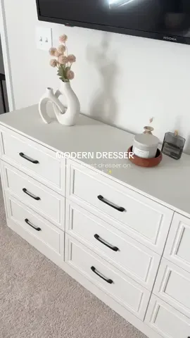 So perfect for our guest room ✨  #VabchesDresser #DresserStyling #GuestRoomDecor #CozyHomeDecor #ModernDresser 