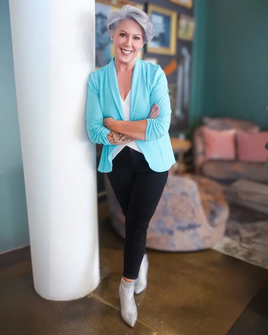 ✨ Confidence has no expiration date✨ I’m proud to represent women 50+ who are rewriting the narrative, showing up boldly, and proving that life (and opportunity) doesn’t slow down - it JUST. GETS. BETTER🌟 Whether it’s building a new career, embracing silver hair, or finally chasing the dreams you once put on hold…this is your reminder that it’s never too late to shine (if my bedazzled boots give any indication)💎 Here’s to stepping into every room with confidence, grace, and a little sparkle✨ #makeupover50 #over50skincare #michellerusso #silversisters #aginggracefully #over50 #50andfabulous #rockyoursilvers #trending #silverhair #silverhairvibes #silversisters #silversisterhood #grayhair #naturalgray #grayhairgoals #grayhairmovement #embracethegray #makeuptips #skincaretips #bestskincare #bestmakeup #matureugccreator #ugccreator #ugccontent #funnyaging #funnyolder #ugccontent #ugc #ugctips