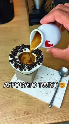 Forget everything you know about affogato… This twist will blow your mind 🤯☕🍦 Who’s brave enough to try it first? #coffee #fyp #affogato #viralrecipe #homebarista 