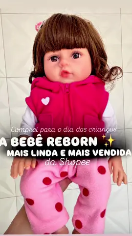 ✨ COMPREI para minha filha a bebê REBORN mais vendida, linda e bem avaliada da Shopee  🤌🏽😮‍💨 👇🏼👇🏼👇🏼 📎 Gostou do produto e quer o link?  Comente “BEBÊ REBORN” para receber 