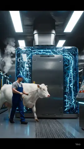Ultra realistic industrial #cow #aivideos #ai #meat 
