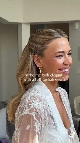 It’s the bouncy waves for me #torontomakeupartist #weddinghair #halfuphalfdown 
