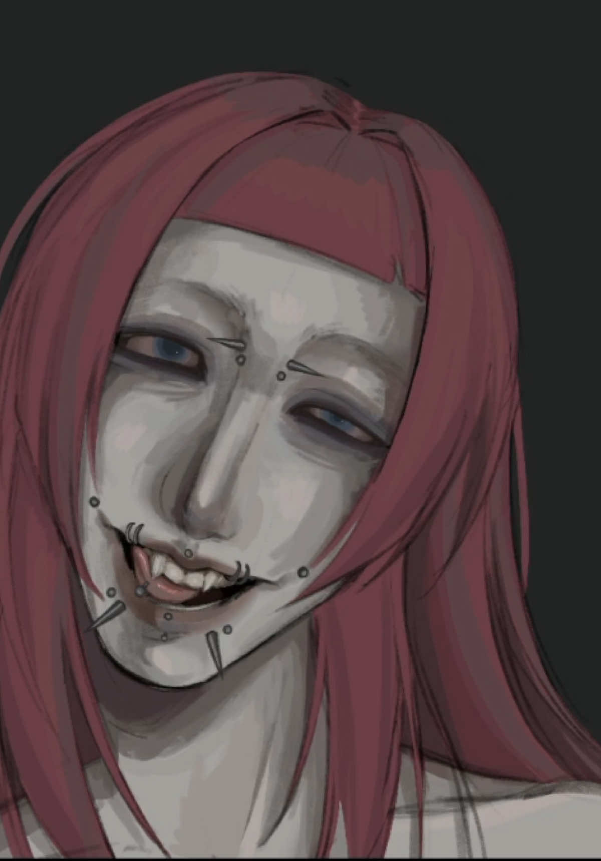 Всем приве.  Я рисую уже. Четыре дня. #speedpaint #digitalart #art #foryoupage #originalcharacter 