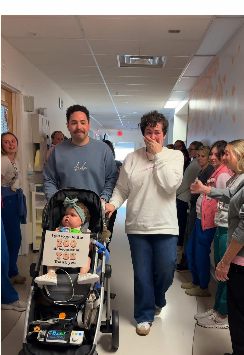 We took our girl home for the first time after 14 months in the NICU, and wow did we have all the feels😭 #nicu #trachbaby #zooday #nicubaby #nicugraduate 