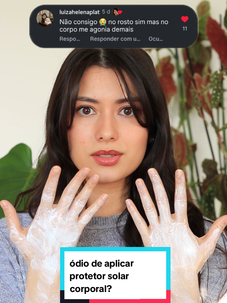 algumas sugestões para quem odeia aplicar protetor solar corporal.  P.S.: eu também não gosto, mas as vezes só penso 