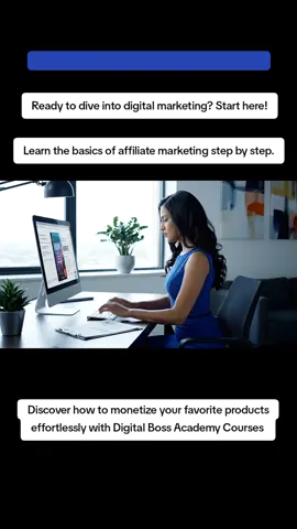 KICKSTART YOUR DIGITAL MARKETING JOURNEY Ready to dive into digital marketing? Start here! Learn the basics of affiliate marketing step by step. Discover how to monetize your favorite products effortlessly with Digital Boss Academy Courses. You will learn digital marketing plus you will be introduced to multiple sources of income that include Etsy, Printify POD, and Drop Shipping just to name a few. You will also get DONE-FOR-YOU DIGITAL PRODUCTS  Follow #digitalsbymarina  Save and don't forget to Share with friends who may need it. #creatorsearchinsights  #affiliatemarketing #digitalbossacademy #doneforyoudigitalproducts  @Digitals by Marina2 