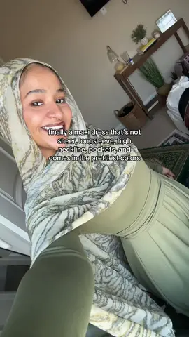 Love a good quality maxi I can wear casually #hijabitiktok #hijabifashion #modestfashion #maxidress #halara 
