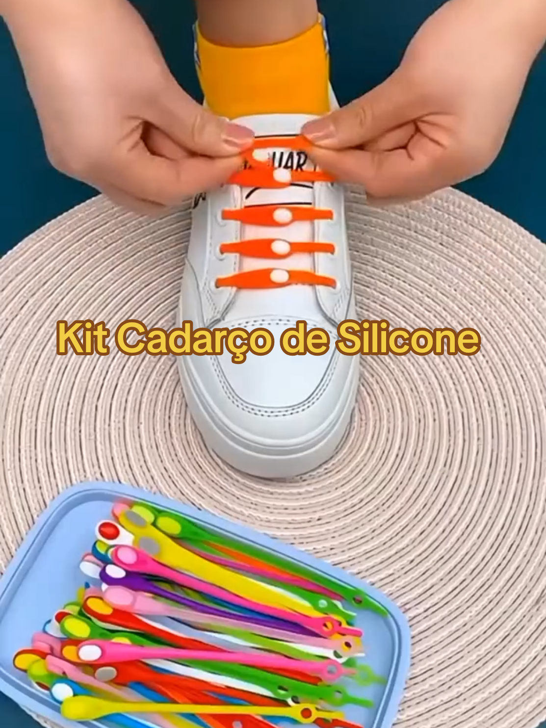 Kit Cadarço de Silicone #TikTokShopChegou #TikToshop #tenis #crianças #dicasdecasa 
