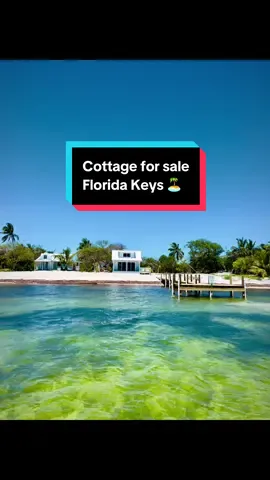 Can you guess the price. For sale: Adorable cottage on the beach in the Florida Keys 🏝️ #floridakeysrealestate #fyp #floridakeysrealtor #floridakeys #realestateagent 