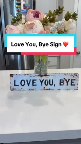 Remind them everyday that you love them when they walk through the door #loveyou #Love #loveyousign #homedecor #tiktokshopcreatorpicks 