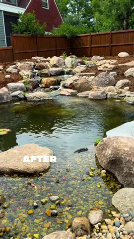 Imagine the possibilities in your space 😍 #iowa #desmoines #waterfall #pond #outdoorliving   