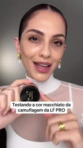 Finalmente consegui testar a cor Macchiato da camuflagem da LF PRO e ficou perfeita! 👌🏼🤩 @LFpro  #olheiras #corretivo #camuflagemdeolheiras 