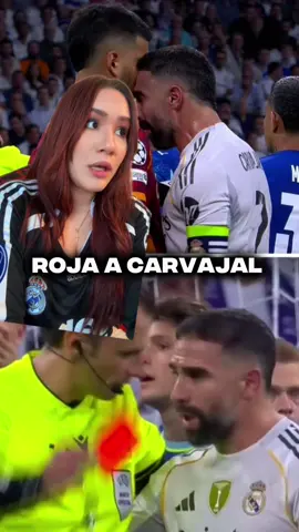 Expulsión a Carvajal 😓😓😓 #carvajal #realmadrid #championsleague #deportesentiktok #tiktokfootballacademy 