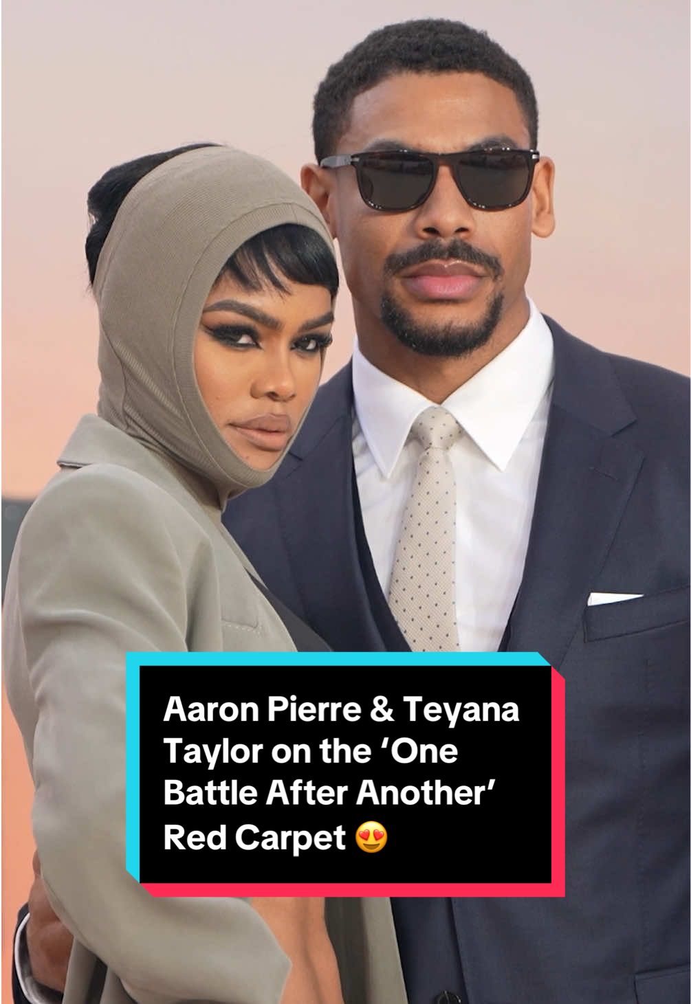 TBH, all we can think about is #AaronPierre and #TeyanaTaylor at the #OneBattleAfterAnother premiere. 🥵 #RedCarpet #CelebrityCouple 