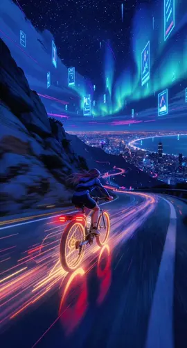 Every road feels infinite tonight 🌌 #dreamscape #animeaesthetic #aiedit #dreamcore #trendingtoday 