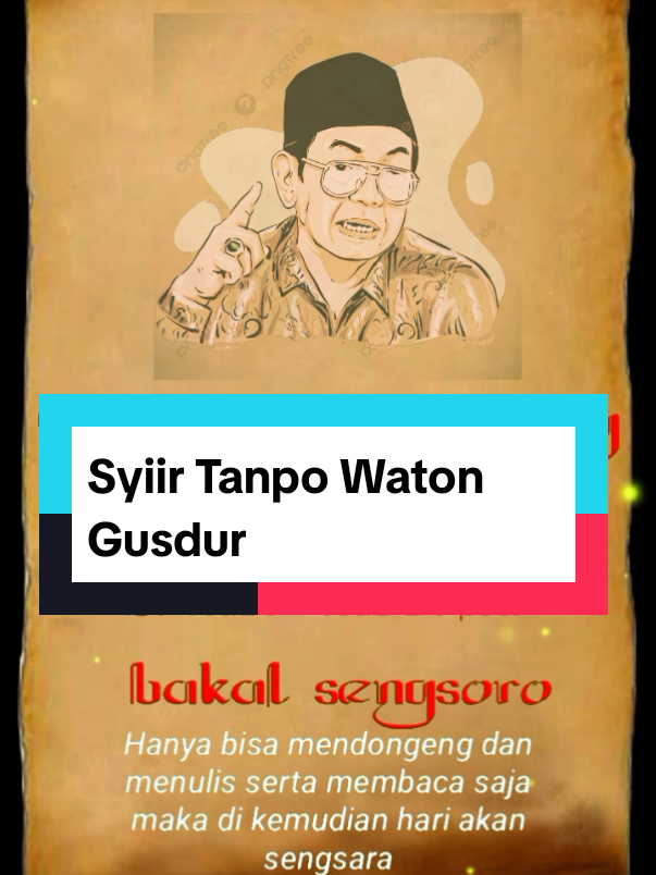 Syiir Tanpo Waton Gusdur Lengkap dengan Maknanya #syiirtanpowaton #gusdur 