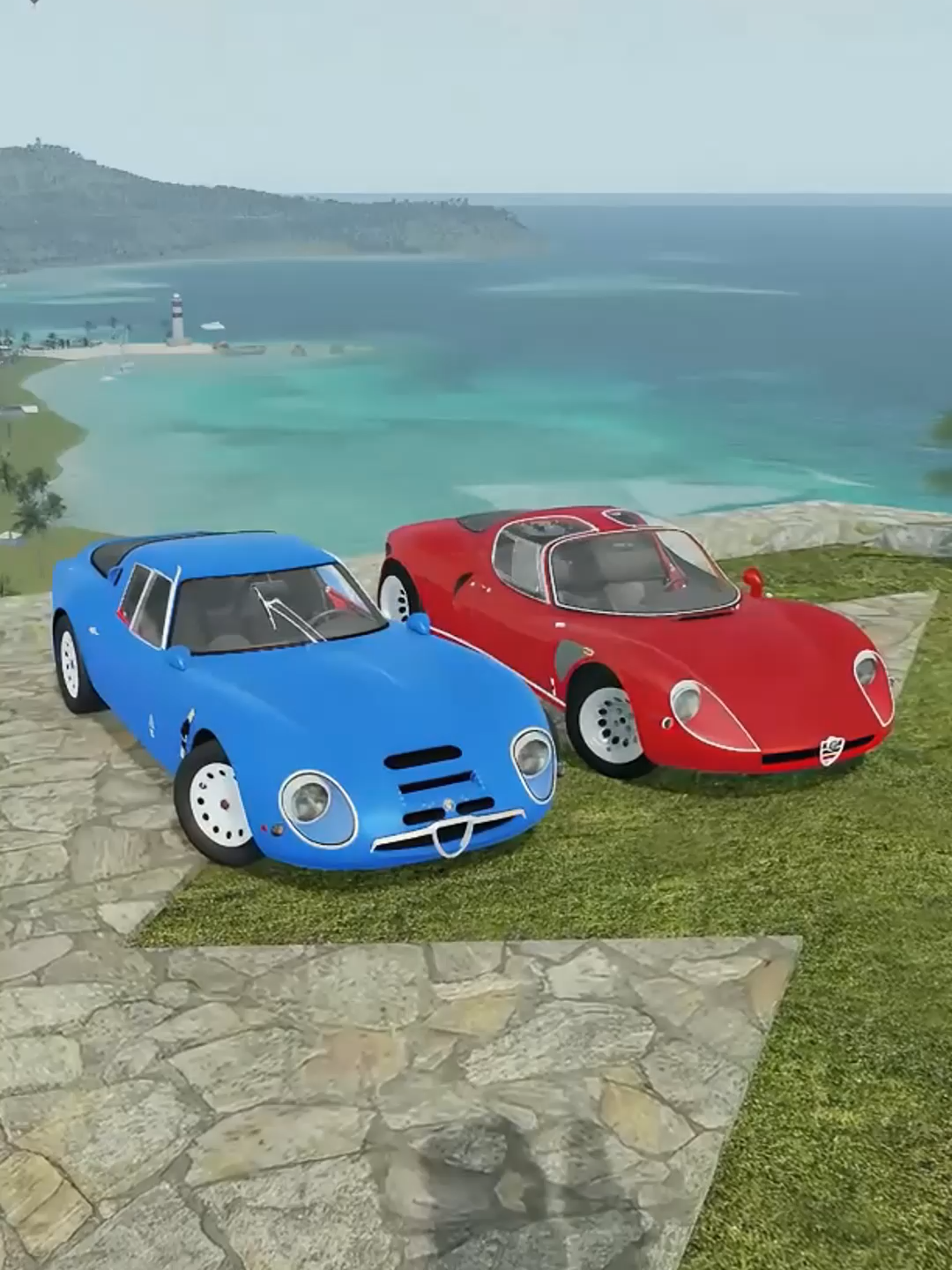 Roblox Horizon Novos 2 Carros! 🌴☀️🌊 Alfa Romeo GIULIA TZ2 Alfa Romeo 33 Stradale 1967 #fyp #robloxfyp #forza #game #alfaromeo