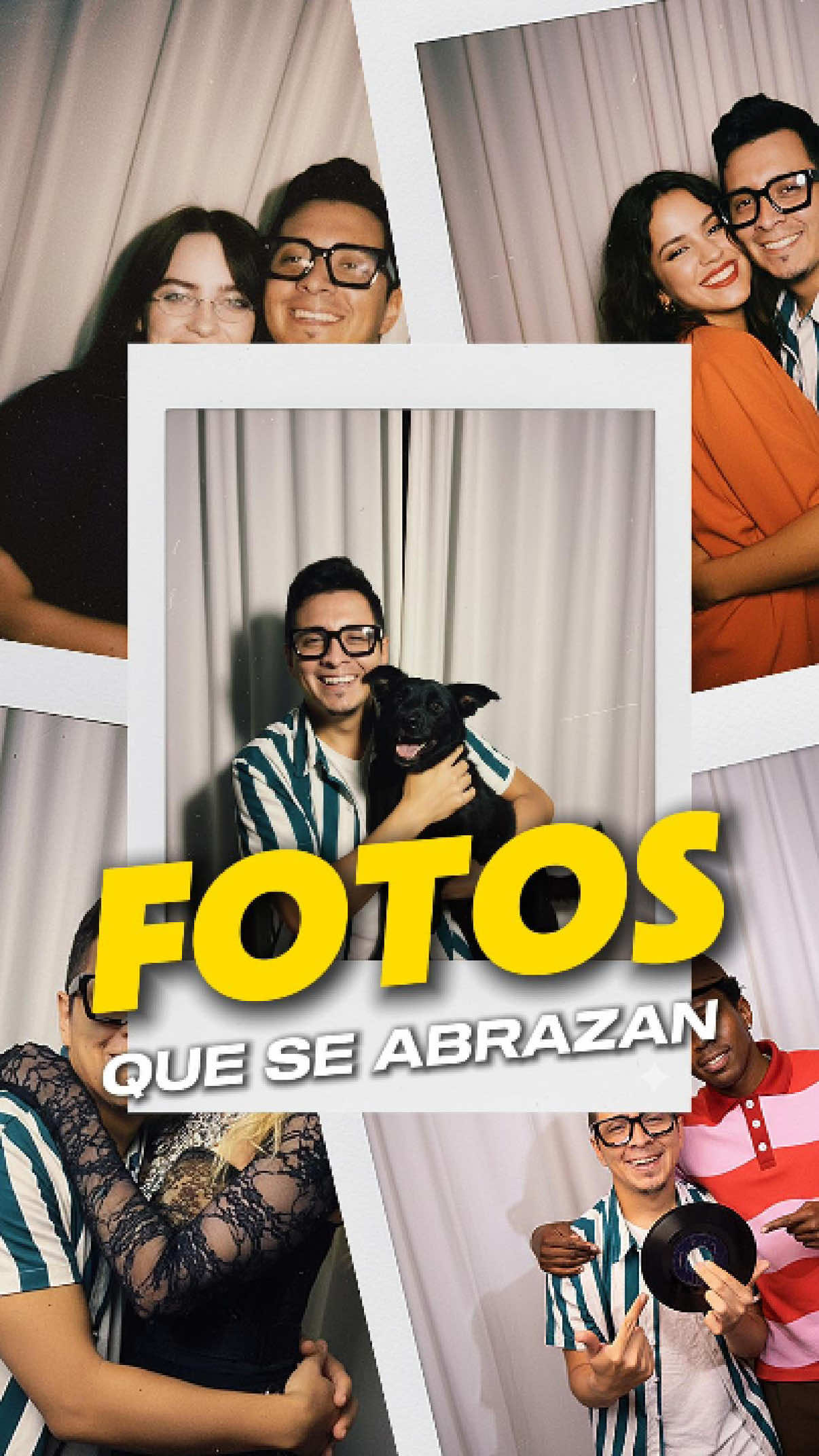 Tutorial para crear foto  abrazando a tu artista favorito con la IA 📲🫂 #gemini #google #googleai #tutorial #polaroid  Promt: Genera una foto tomada con con cámara Polaroid. La foto debe parecerse a una foto real. La foto debe tener un ligero efecto de desenfoque y una fuente de luz constante, con flash nocturno. No cambies la cara. Reemplaza el fondo detrás de las dos personas con una cortina blanca. Las dos personas sonríen, los 2 abrazados.