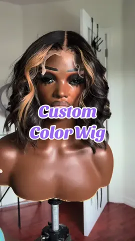 Say hello to Reese 🤎🖤  A level 2 base with full weaved highlights + money piece toned to a pale beige golden blonde. Blunt cut long bob with slight face framing and beach wave curls ✂️ Custom colored, styled, and ready to wear. The perfect unit for any occasion 😍 #wig #wigstyling #LIVEIncentiveProgram #JustGoLIVE #PaidPartnership 