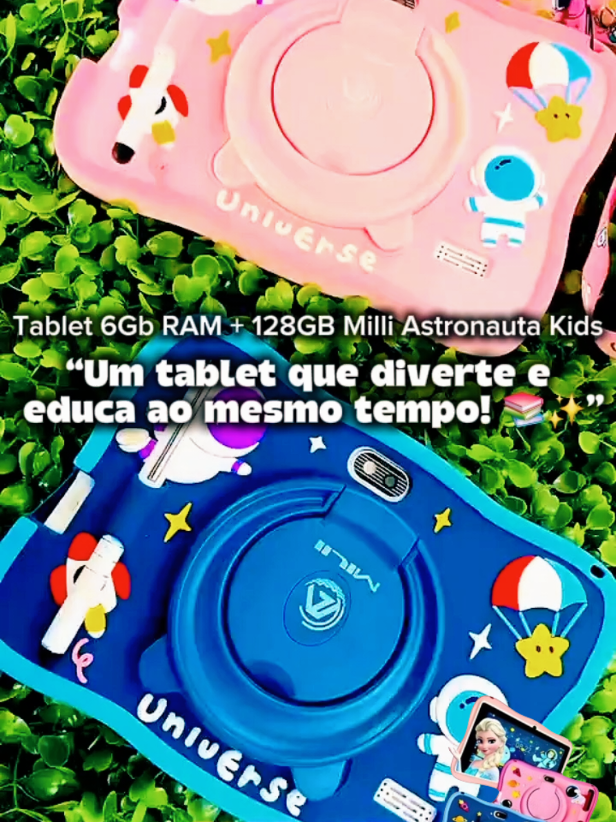 Achei na shopee o Tablet Milli Astronauta Kids que vai transformar o aprendizado das crianças! 🌟 Com 6GB RAM + 128GB de memória interna, garante velocidade e espaço para jogos, apps e vídeos sem travar #acheinashopee #diversãogarantida #gadget #tablet #presenteperfeito 