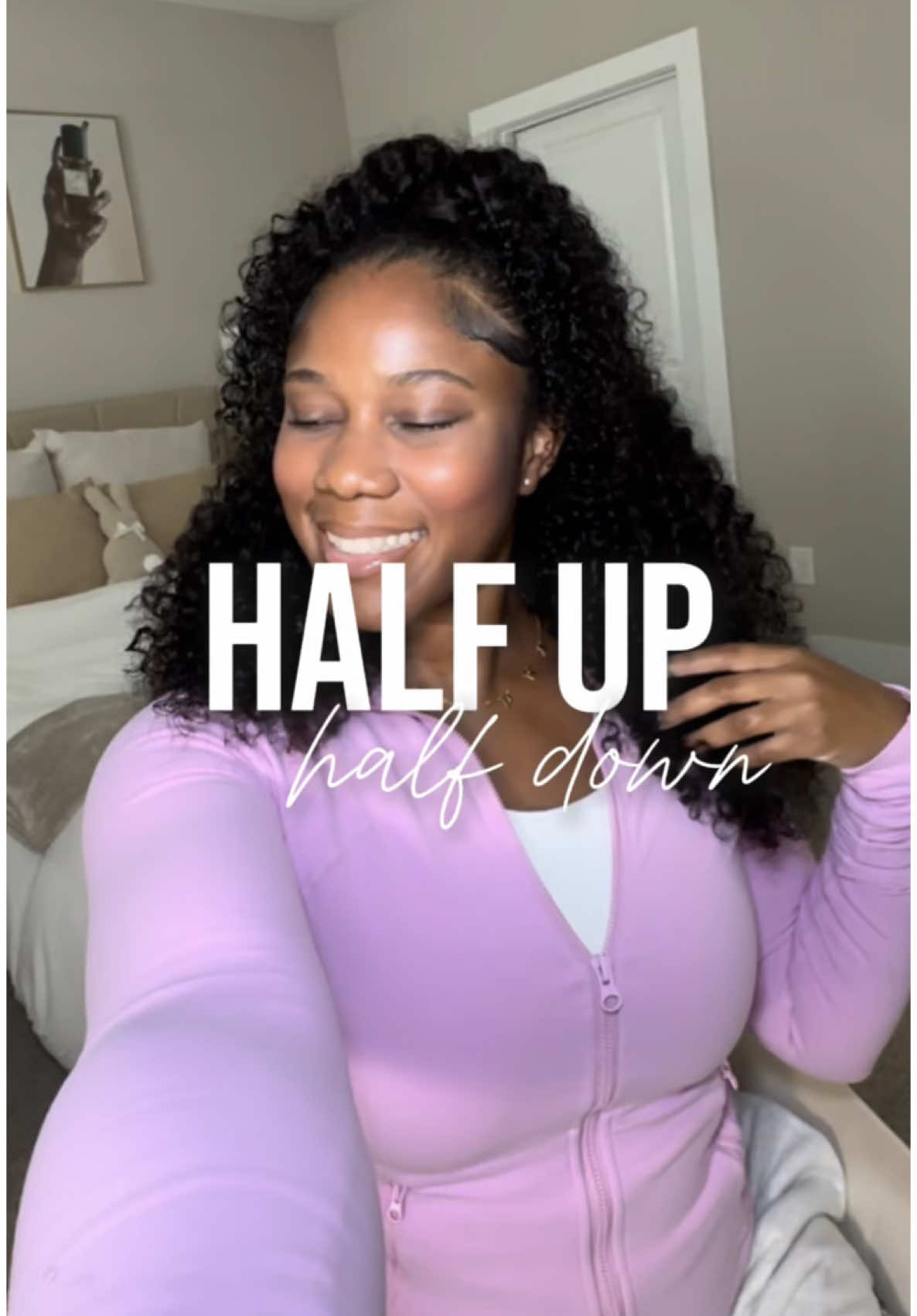 HAIR DETS💕: kinky curly, 18 inches, 280% density, OQ Hair YT: @iamcamilledeadra 🎀 #oqhair #halfwigs #kinkycurly #halfwig #halfuphalfdownhairstyle  #raleighinfluencer #raleighcontentcreator @oqhairshop @oqhairofficial 