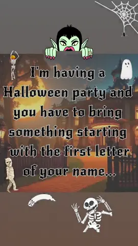 What are you bringing? #question #poll #play #halloween #fun