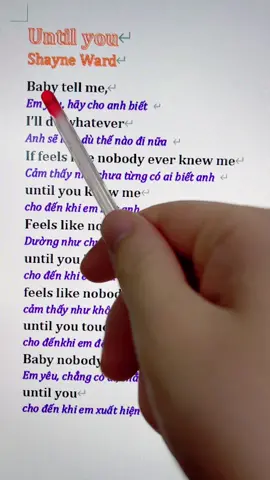 Until you #lyrics #relax #singing #studyenglish #foryou 