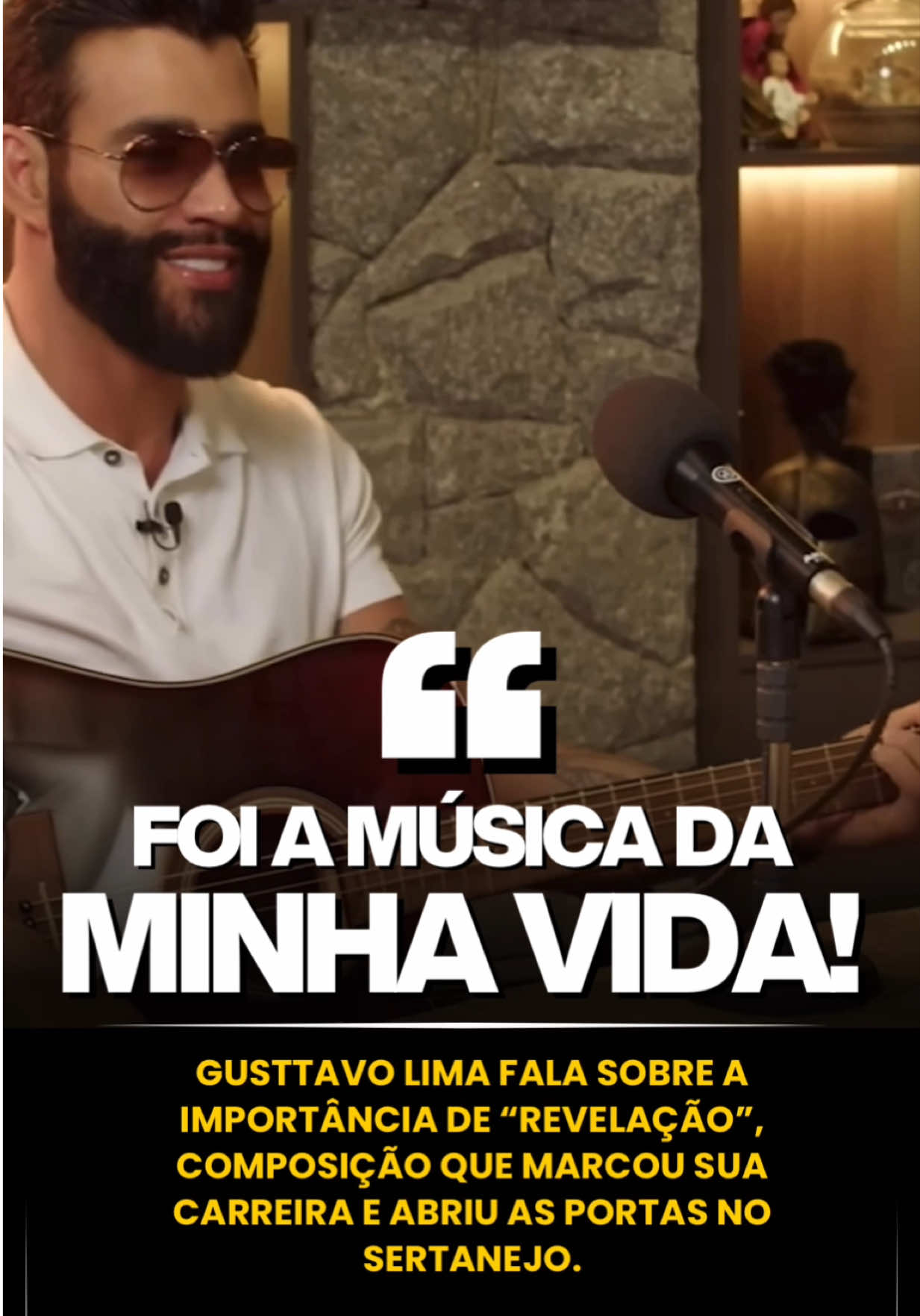 Sua primeira composição de grande sucesso, “Revelação” abriu as portas para @gusttavolima no cenário do sertanejo, em entrevista a @piunti ele ressaltou a importância da canção!  . Siga @aicanta @leandroripoli no Instagram  . #AiCanta #sertanejo #gusttavolima 