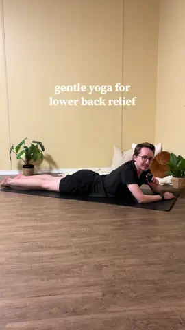 lower back pain? try these gentle yoga exercises to help! 🧘  #yoga #yogaflow #lowerbackpainrelief #backpainrelief #yogatips 