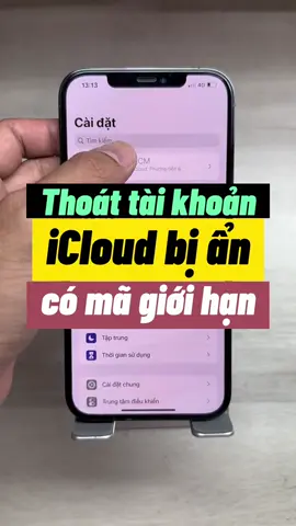 Hướng dẫn thoát icloud khi bị ẩn #mokhoaicloud  #bekhoaicloudtructiep #bekhoa 