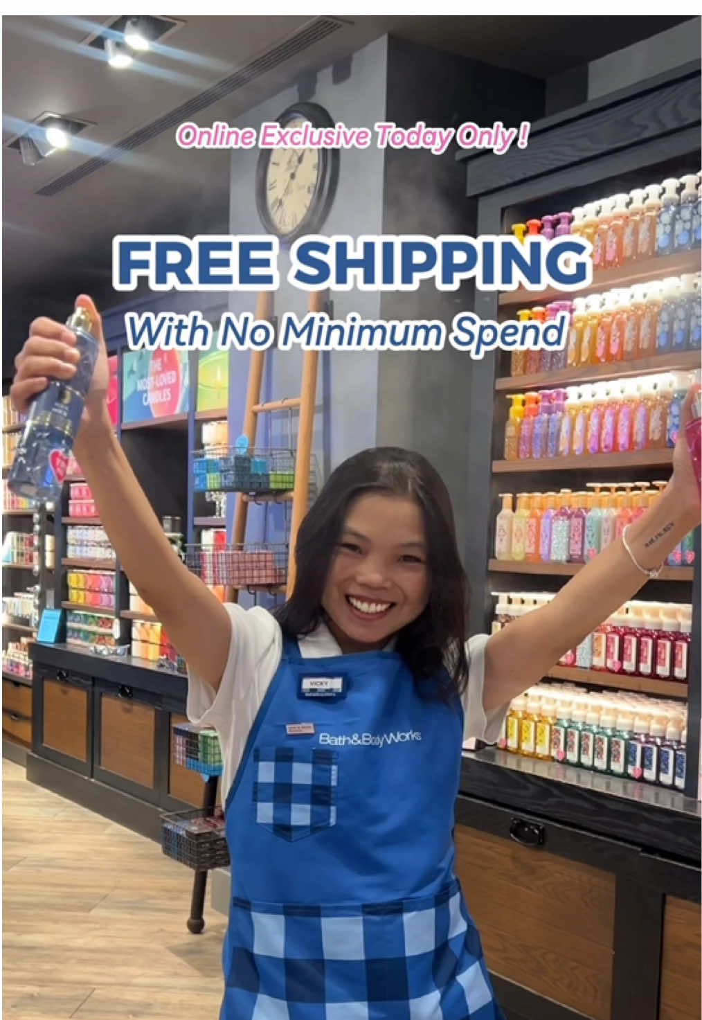 ✨💖 จัดส่งฟรี = ช้อปมากขึ้น 🛒 ไม่มีขั้นต่ำในการใช้จ่าย! เดี๋ยวค่อยเพิ่มสินค้าลงในตะกร้า 🥳 #จัดส่งฟรี #bathandbodyworksth 