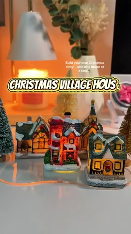 I-set up mo na ang Christmas Village, at hayaan mong mag-glow ang Pasko!🎄 🎅 ✨  #christmas #christmasvillage #christmasdecor #minihouses #holidayvibes 