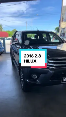 🚗 TOYOTA HILUX 2.8 G auto TAHUN 2016 MILLEAGE: 219982 HARGA(OTR): 62,800.00 🗂️ 3 bulan payslip        IC Dan Lesen  ✨EL SUPER AUTO TRADING 📍 LOT 2778,JLN.MALIM, BATU 2 3/4, BALAI PANJANG 75250 MELAKA 0129430412-Alif #toyota #hilux #hilux4x4 #fyp #fypシ fyp