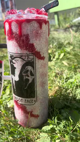 Are you ready for Halloween? 🎃 #CraftTok #SpookySeason #HorrorCups #GlitterTumblers #halloweentumbler 