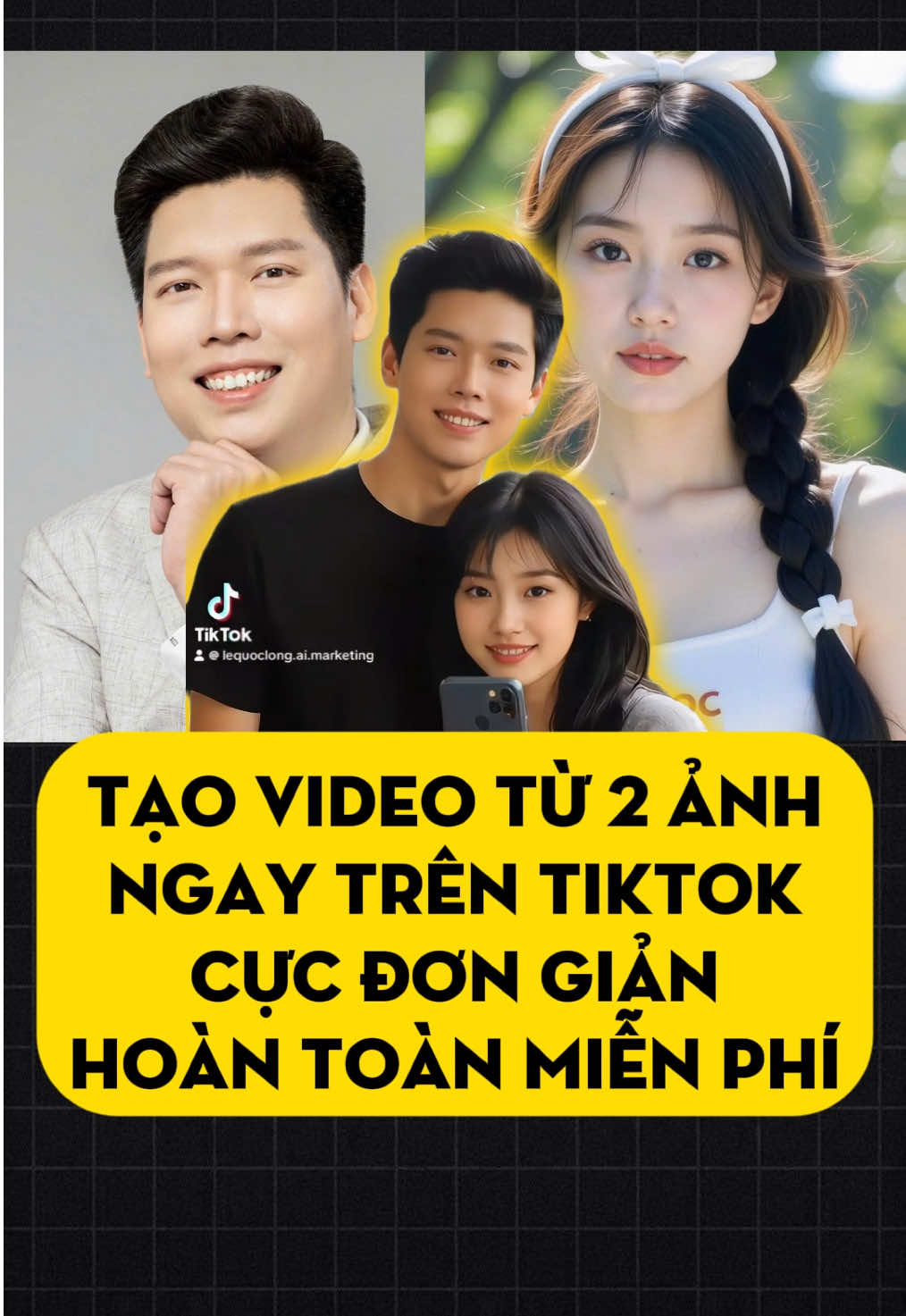 Hiệu Ứng Ghép 2 Ảnh Thành Video Trên TikTok #2become1 #tiktok #marketingai #viral #lequoclong 