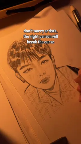 Don't worry Artists, The right person will break the curse. #art #artist #fyp #draw #sketch 