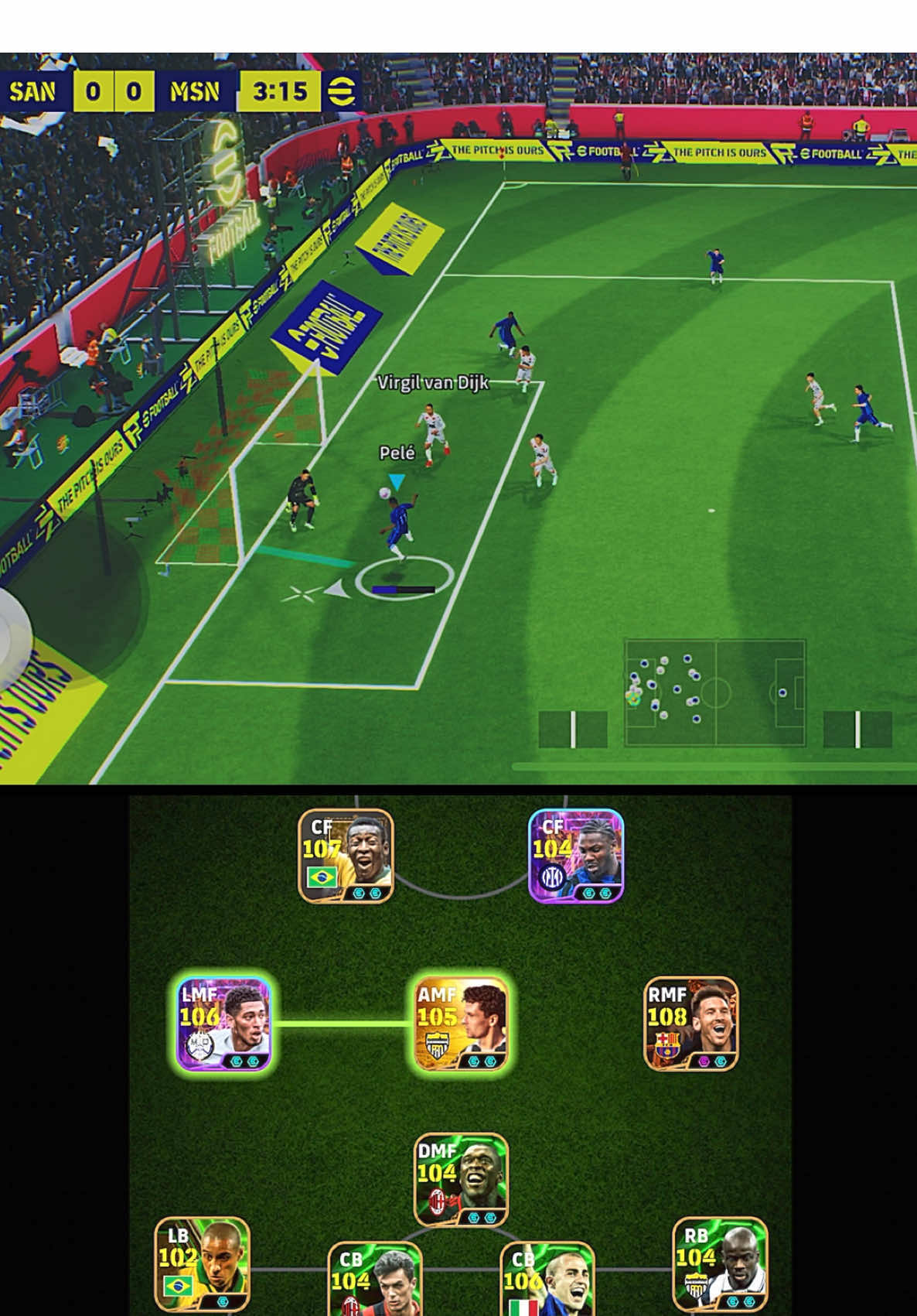 Pele Scored An Easy Header Goal 🔥 #fyp #efootball #konami #ebaskota #efootball2026 