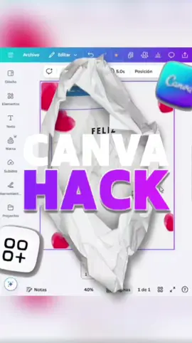 Hack de Canva 🔥 #canva #tutorial #diseño #canvahacks #posterdesign 