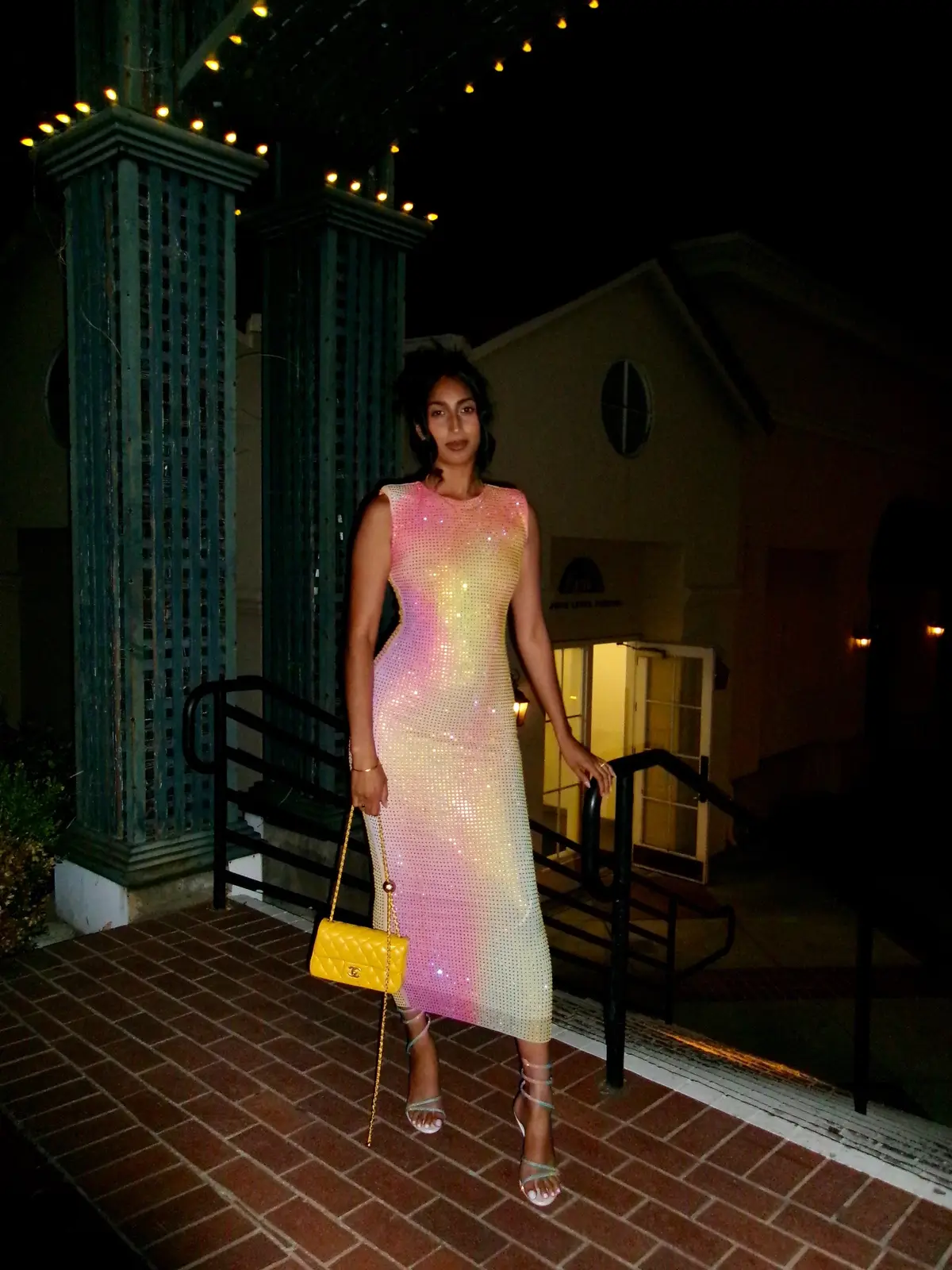 #birthdaydress #rhinestonedress #virgoszn #virgo #losgatoswinery #regalewinery @Self-portrait 