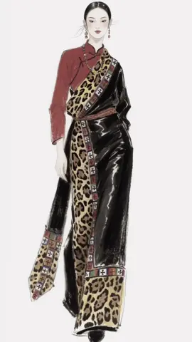 Modern Tibetan Chupa Fashion #tibet #tibetan #fyppppppppppppppppppppppp #freetibet #gorshey 