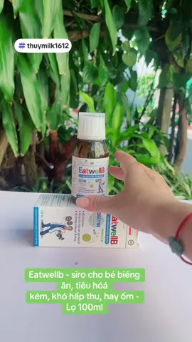 Eatwellb - siro cho bé biếng ăn, tiêu hóá kém, khó hấp thu, hay ốm - Lọ 100ml #thuymilk1612 #eatwellb #anchaupharma #muasamcungtiktok #salegiuathang 